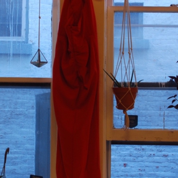 JS Collection Red Floor Length Gown - Picture 5 of 6